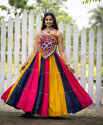 Ethnic Navratri Lehenga Set with Kutchi Mirror Work Blouse – 2025