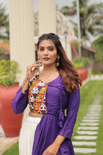 SAHELI STYLE PRESENTS NAVRATRI SPECIAL GAMTHI WORK LEHENGA CHOLI β PURE COTTON