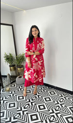 SAHELI STYLE PRESENTS EXCLUSIVE DESGINER CO-ORD SET DARK PINK