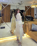 SAHELI STYLE PRESENTS GEORGETTE SEQUENCE EMBROIDERED WORK TOP AND PENT WITH DUPATTA