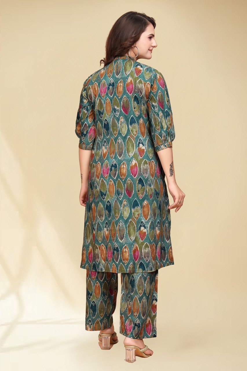 SAHELI STYLE PRSENTS SUMMER PLAZO PAIR CO-ORD SET