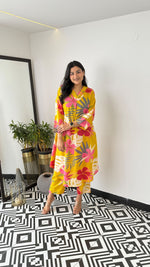 SAHELI STYLE PRESENTS YELLOW COTTON CO-ORD SET