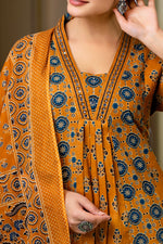 SAHELI STYLE PRSENTS LIGHT ORANGE KURTI PANT DUPATTA PAIR