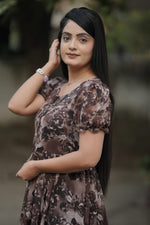 SAHELI STYLE PRESENTS GEORGETTE LONG MAXI DRESS