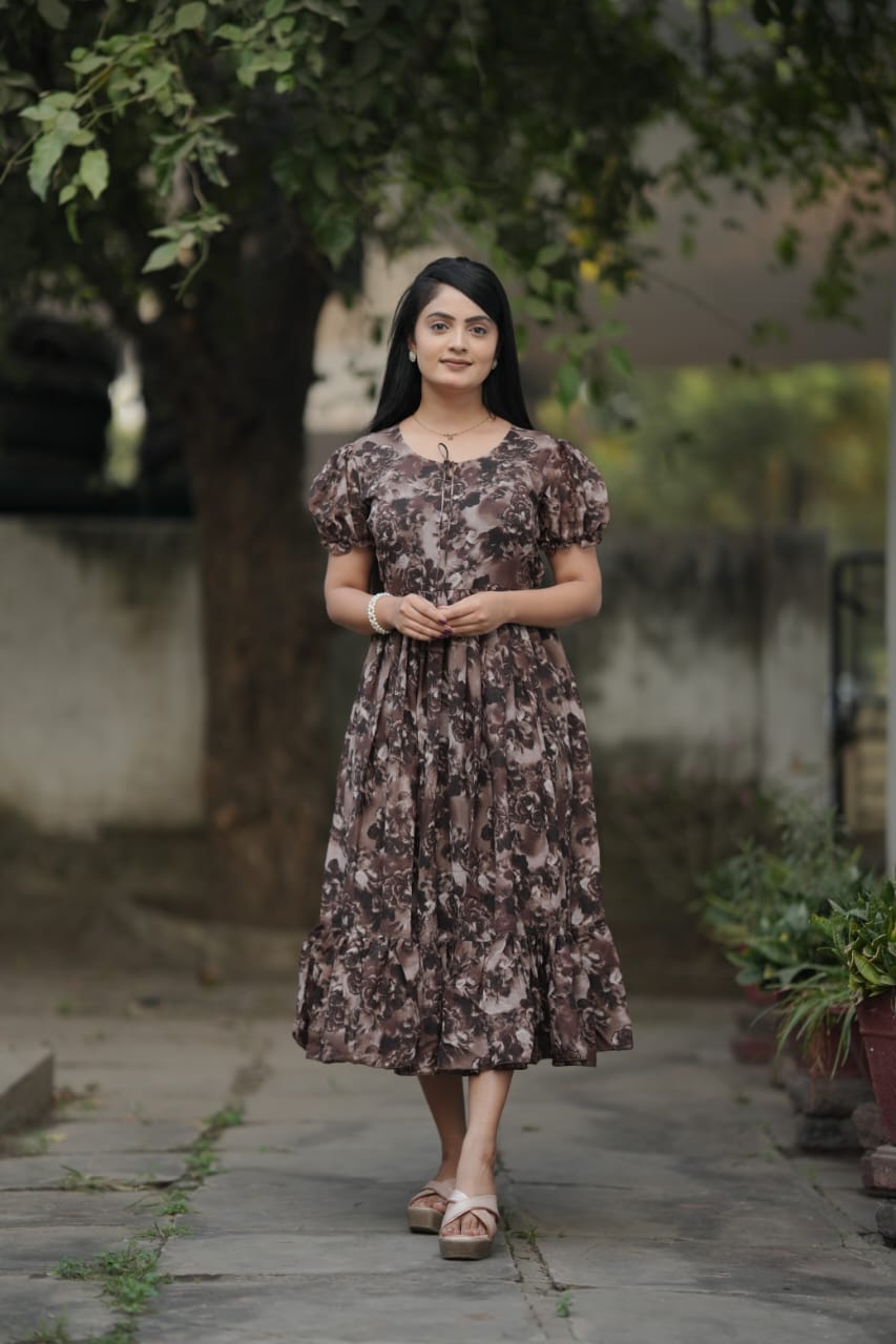 SAHELI STYLE PRESENTS GEORGETTE LONG MAXI DRESS