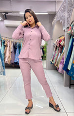 SAHELI STYLE PRESENTS BABY PINK SHIRT-PANT CO-ORD SET