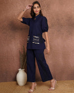 SAHELI STYLE PRSENTS BLUE HAND WORK TRENDY CO-ORD SET