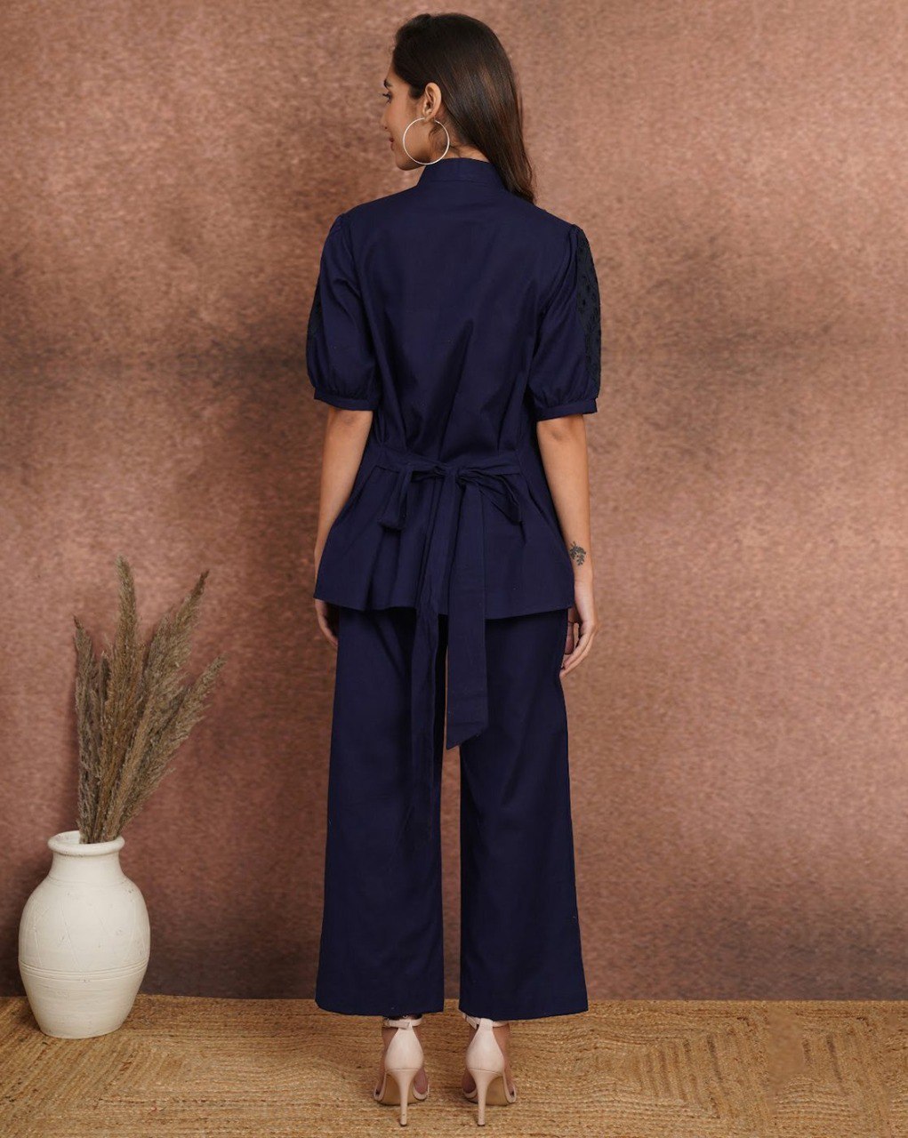 SAHELI STYLE PRSENTS BLUE HAND WORK TRENDY CO-ORD SET