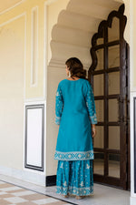 SAHELI STYLE PRESENTS LAVENDER COLOR TOP BOTTOM 3PCS SHARARA SET – ELEGANT, FESTIVE & TRENDY