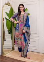 SAHELI STYLE TRENDINGTOP WITH PRINTED WORK WITH MIROR WORK WITH PANT AND DUPATTA