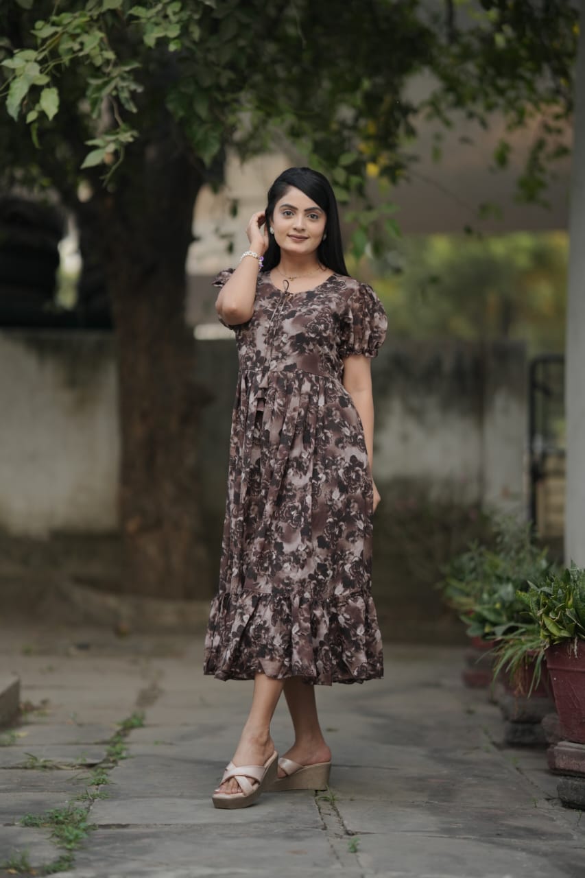 SAHELI STYLE PRESENTS GEORGETTE LONG MAXI DRESS