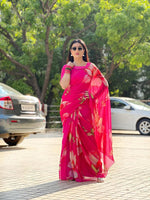 SAHELI STYLE PRESENTS NEW FOIL PRINTED WITH HAND WORK SAREE