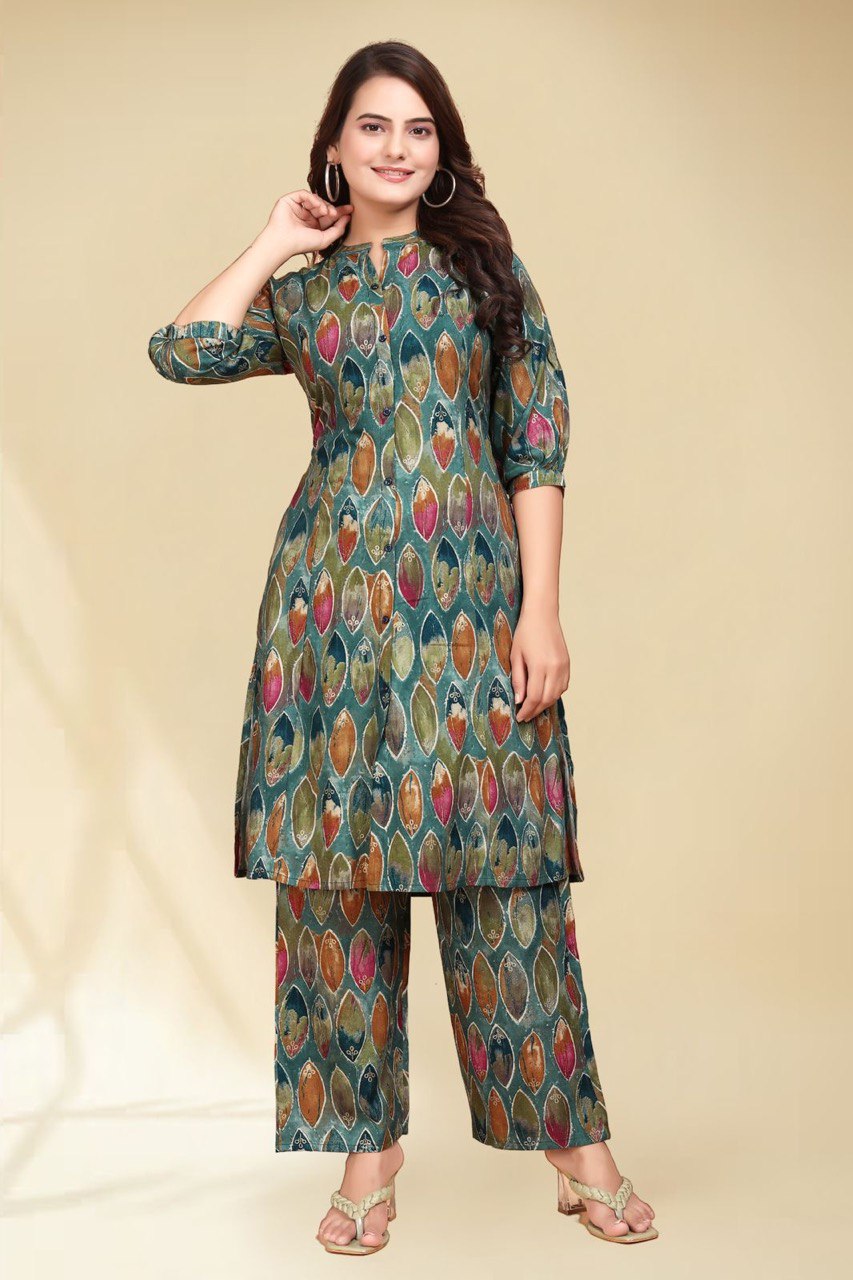 SAHELI STYLE PRSENTS SUMMER PLAZO PAIR CO-ORD SET