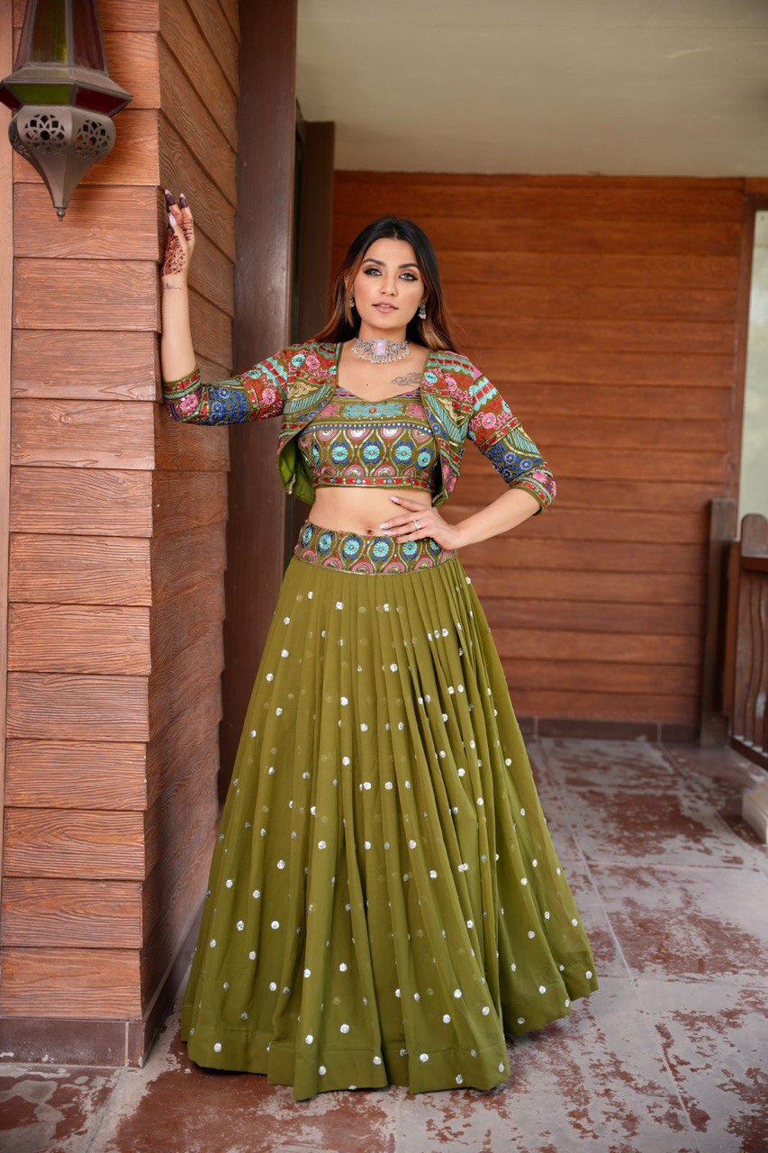 SAHELI STYLE PRESENTS JACKET LEHENGAS CHOLI