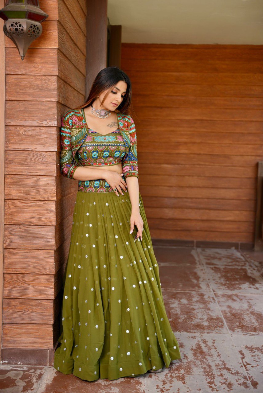SAHELI STYLE PRESENTS JACKET LEHENGAS CHOLI
