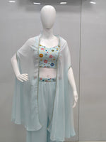 SAHELI STYLE PRESENTS SHRUG STYLE PLAZO PAIR SET