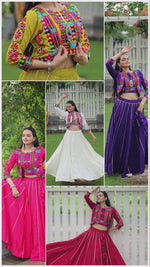 SAHELI STYLE PRESENTS — WHITE WONDER NAVRATRI LEHENGA CHOLI