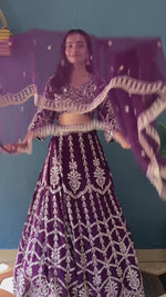 SAHELI STYLE PRESENTS EMBROIDERY SEQUENCE DESING WORK LEHENGHA CHOLI