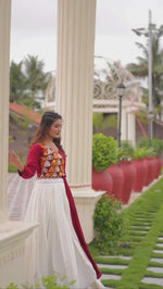 SAHELI STYLE PRESENTS NAVRATRI SPECIAL GAMTHI WORK LEHENGA CHOLI – PURE COTTON